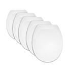 Bemis Jersey Trade Pack Standard Closing Toilet Seats Thermoplastic White 5 Pack