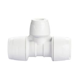 Hep2O  Plastic Push-Fit Reducing Keyless Tee 15mm x 15mm x 10mm