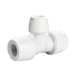 Hep2O  Plastic Push-Fit Reducing Keyless Tee 15mm x 15mm x 10mm