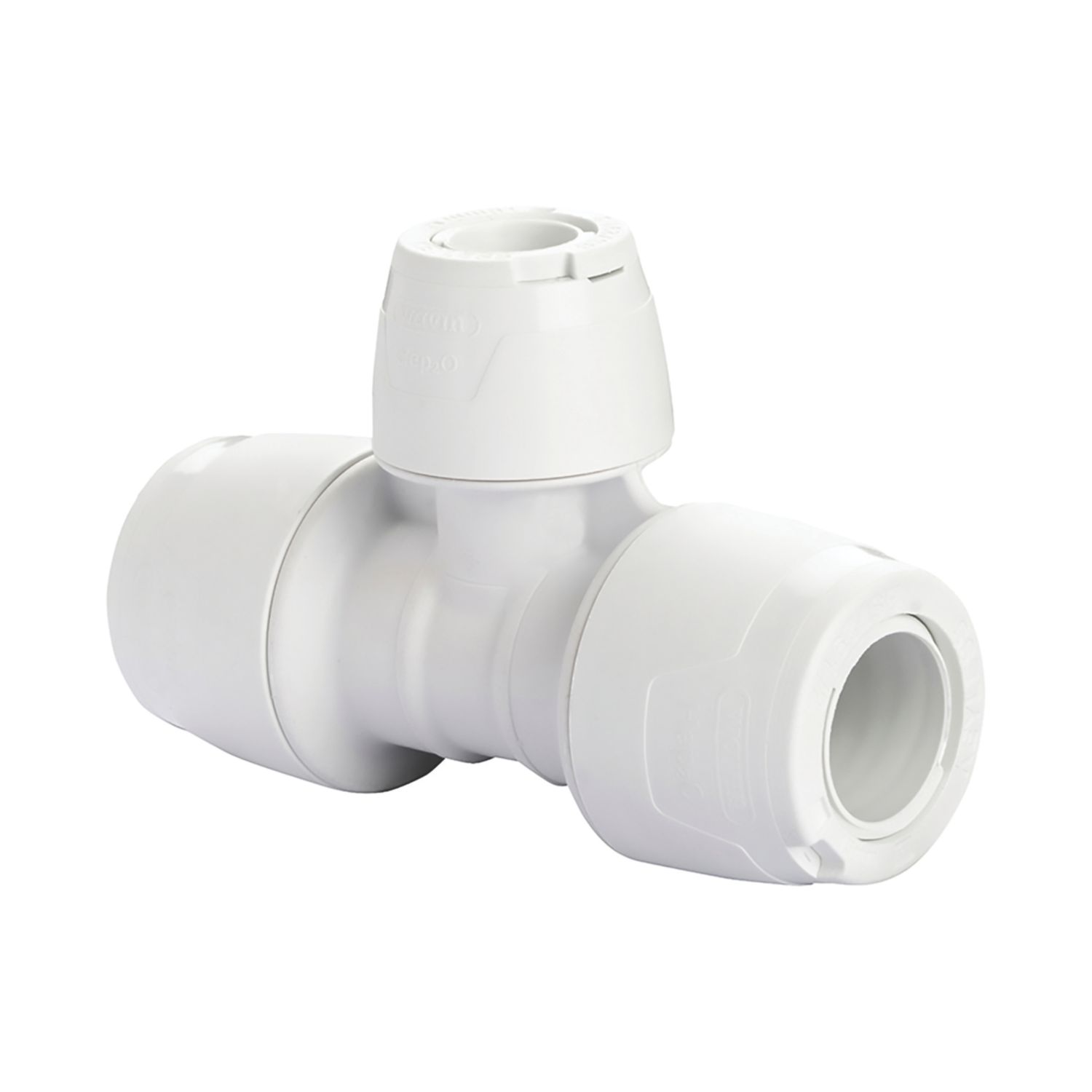 Hep2O Plastic Push-Fit Reducing Keyless Tee 15mm x 15mm x 10mm (696RE)