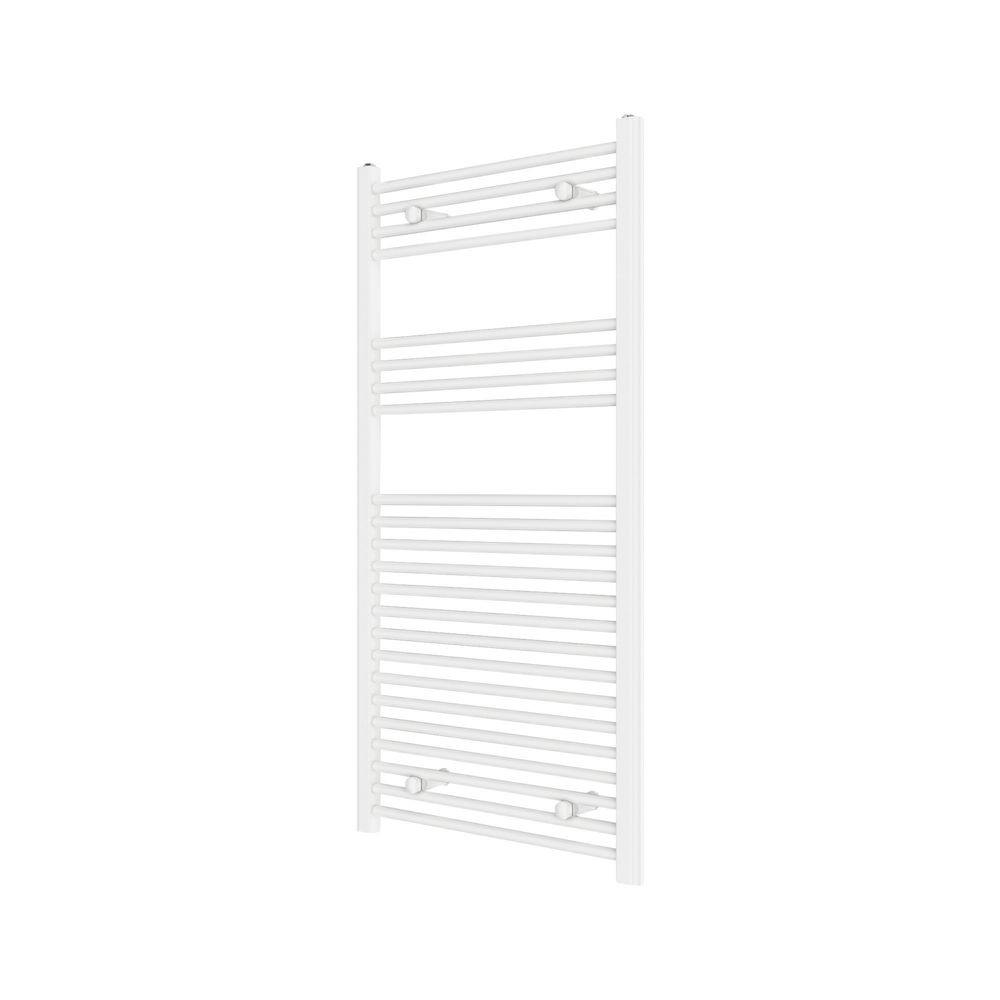 Flomasta 1200mm x 600mm 2101BTU White Flat  Towel Radiator