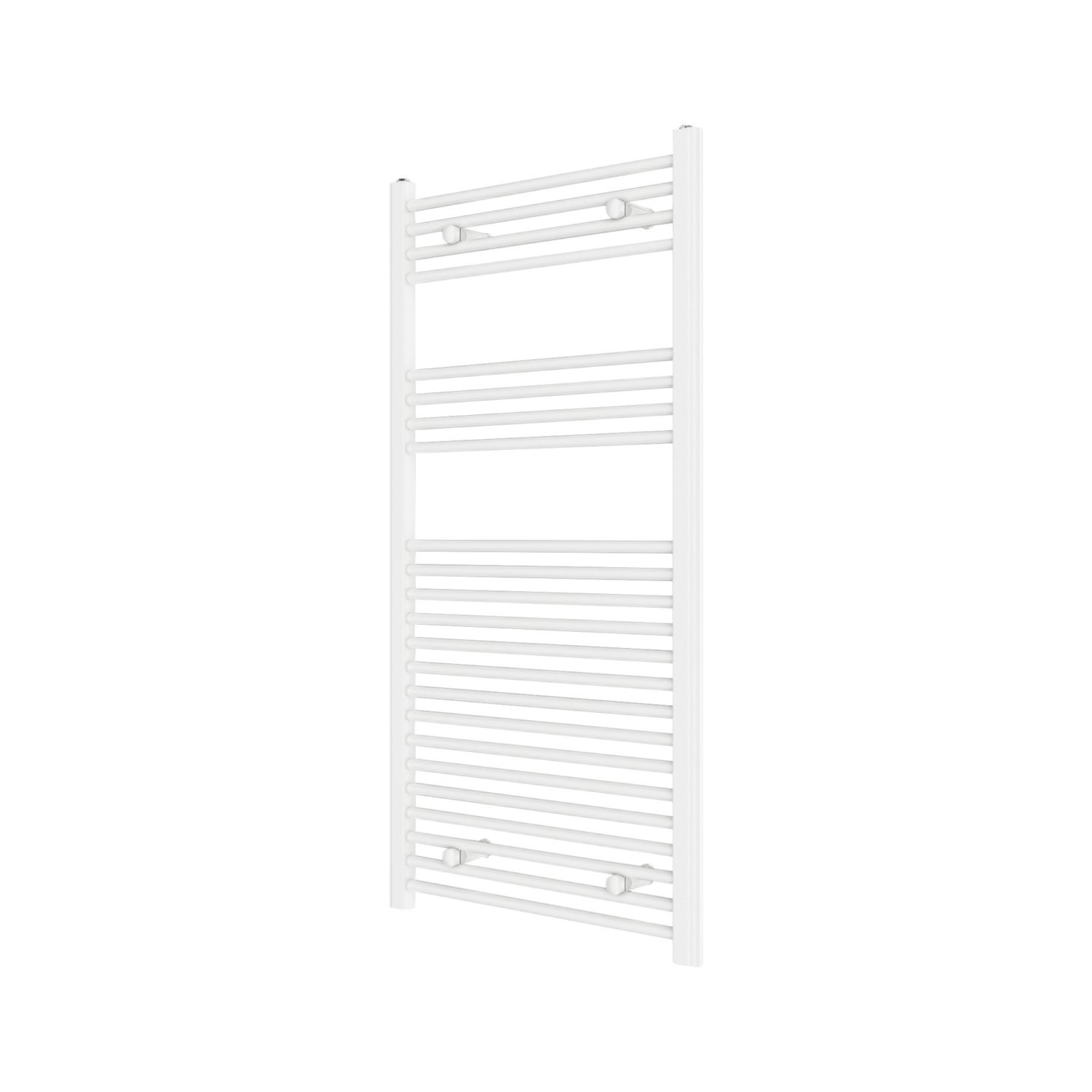 Flomasta 1200mm x 600mm 2101BTU White Flat Towel Radiator (696TF)