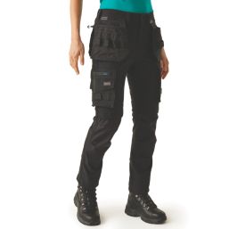 Regatta Ada Womens Stretch Holster Trousers Black Size 10 31" L