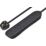 Masterplug 13A 4-Gang Unswitched  Extension Lead Black 5m
