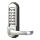 Smith & Locke  Push-Button Lock w/ Handles  60mm Silver
