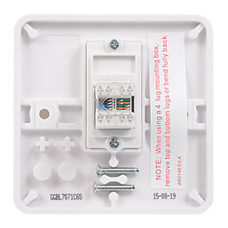 Schneider Electric Lisse 1-Gang RJ45 Ethernet Socket White