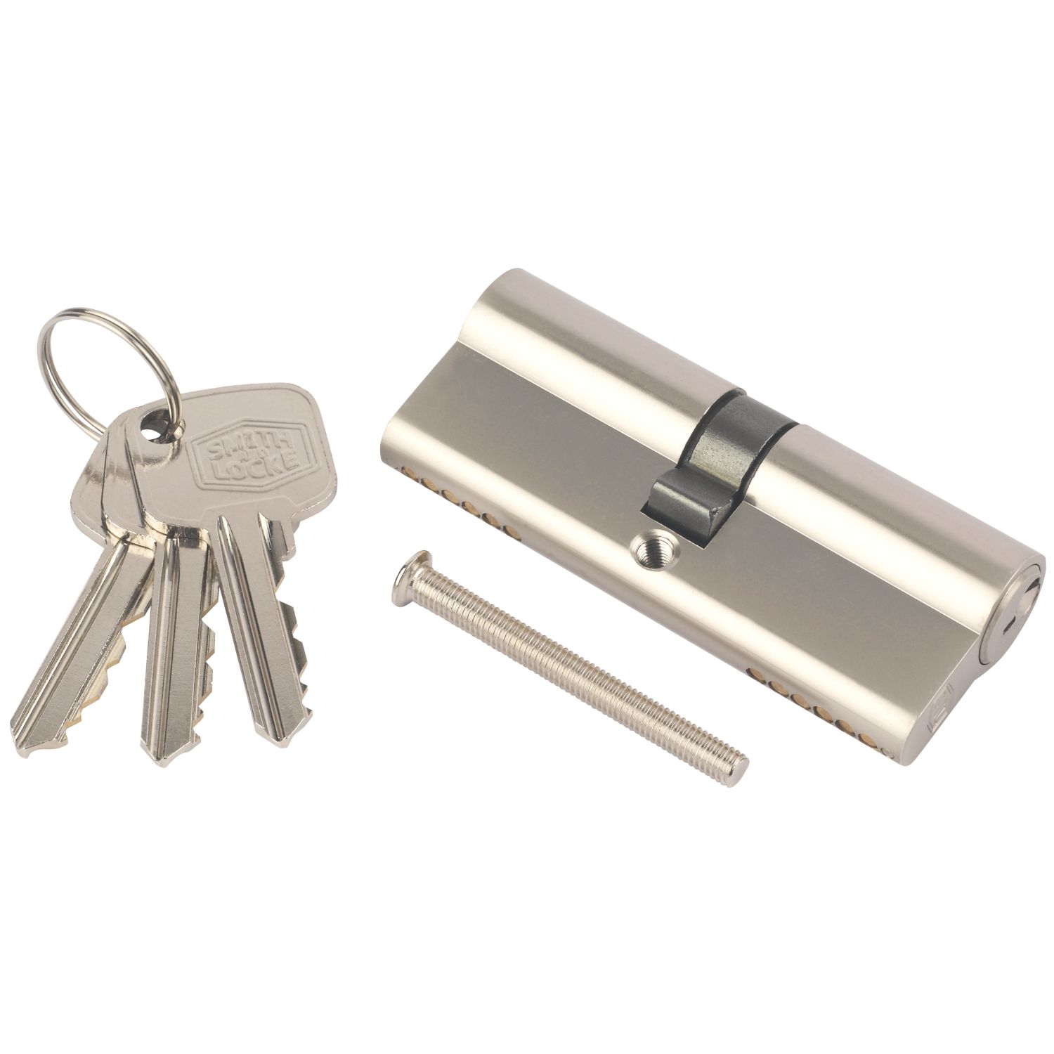 Smith & Locke 6-Pin Euro Cylinder 40-45 (85mm) Nickel (6975X)