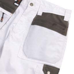 Scruffs Worker Plus Work Trousers White 38" W 32" L