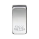 Knightsbridge 'FRIDGE/FREEZER' Switch Cover Polished Chrome