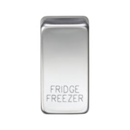 Knightsbridge 'FRIDGE/FREEZER' Switch Cover Polished Chrome