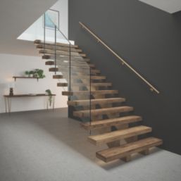 Rothley  Steel Handrail Kit Antique Brass 3600mm