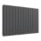 Reina Flat Double 600mm x 1032mm 3591BTU Anthracite Horizontal Designer Radiator