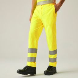 Regatta Pro Contract Stretch Action Trousers Yellow 28" W 31" L