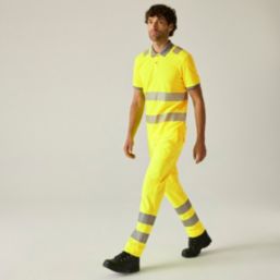 Regatta Pro Contract Stretch Action Trousers Yellow 28" W 31" L