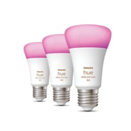 Philips Hue  ES A60 RGB & White LED Smart Light Bulb 6.5W 806lm 3 Pack