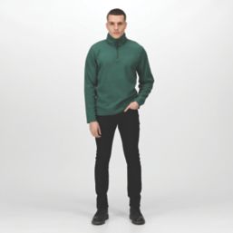 Regatta Micro Zip Neck Fleece Bottle Green Large 41.5" Chest