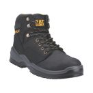 CAT Striver Injected Size 7  Black Water-Resistant Steel Toe Cap Safety Boots