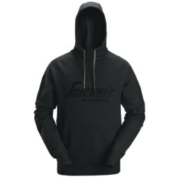 Snickers 2894 Logo Hoodie  Black Small 36" Chest