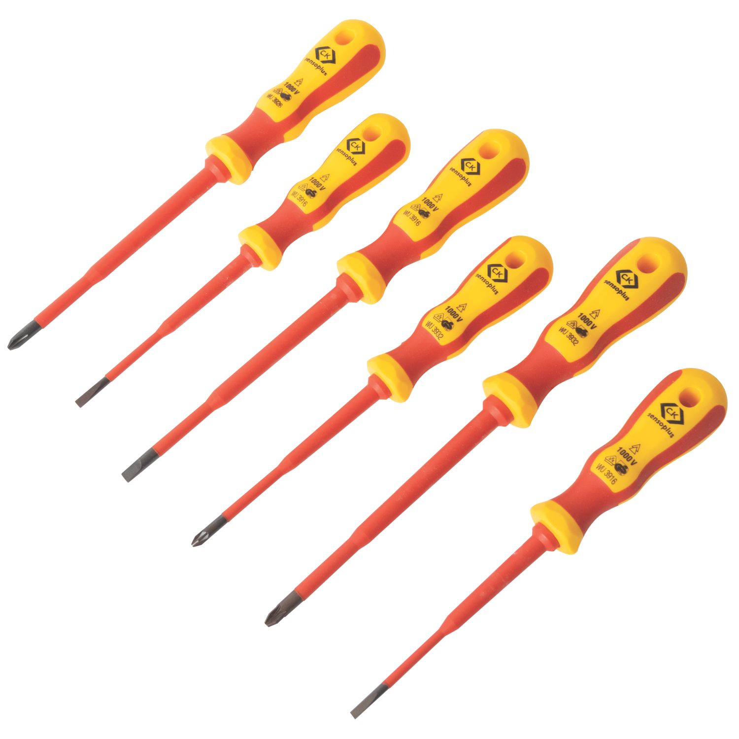 C.K Mixed VDE Slim Screwdriver Set 6 Pieces (697KJ)