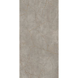 Splashwall Gold Stone Bathroom Wall Panel Gloss Grey 600mm x 2420mm x 10mm