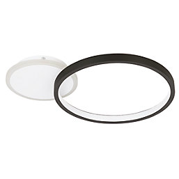 Eglo Gafares LED Ceiling Light Black / White 15W 2100lm