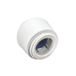 FloPlast FloFit+ Plastic Push-Fit Stop End 28mm