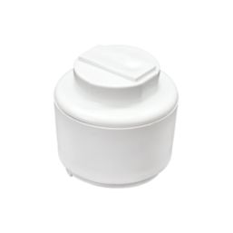 FloPlast FloFit+ Plastic Push-Fit Stop End 28mm