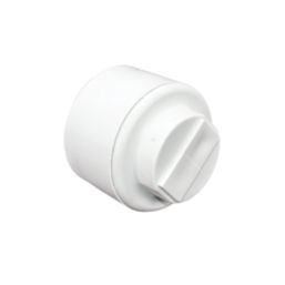 FloPlast FloFit+ Plastic Push-Fit Stop End 28mm