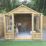 Forest Oakley 8' x 9' 6" (Nominal) Apex Timber Summerhouse with Base & Assembly