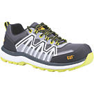 CAT Charge Metal Free  Safety Trainers Black/Lime Green Size 4