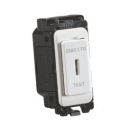 Knightsbridge Curved Edge 20AX Grid DP Key Switch White