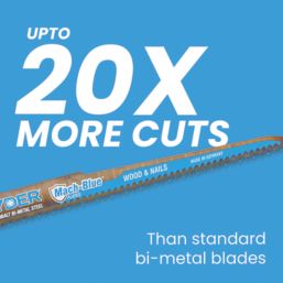 Spyder Mach-Blue  Multi-Material Reciprocating Saw Blades 300mm 2 Pack