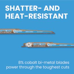Spyder Mach-Blue  Multi-Material Reciprocating Saw Blades 300mm 2 Pack