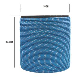 Essentials Braided Rope Blue / White 6mm x 500m