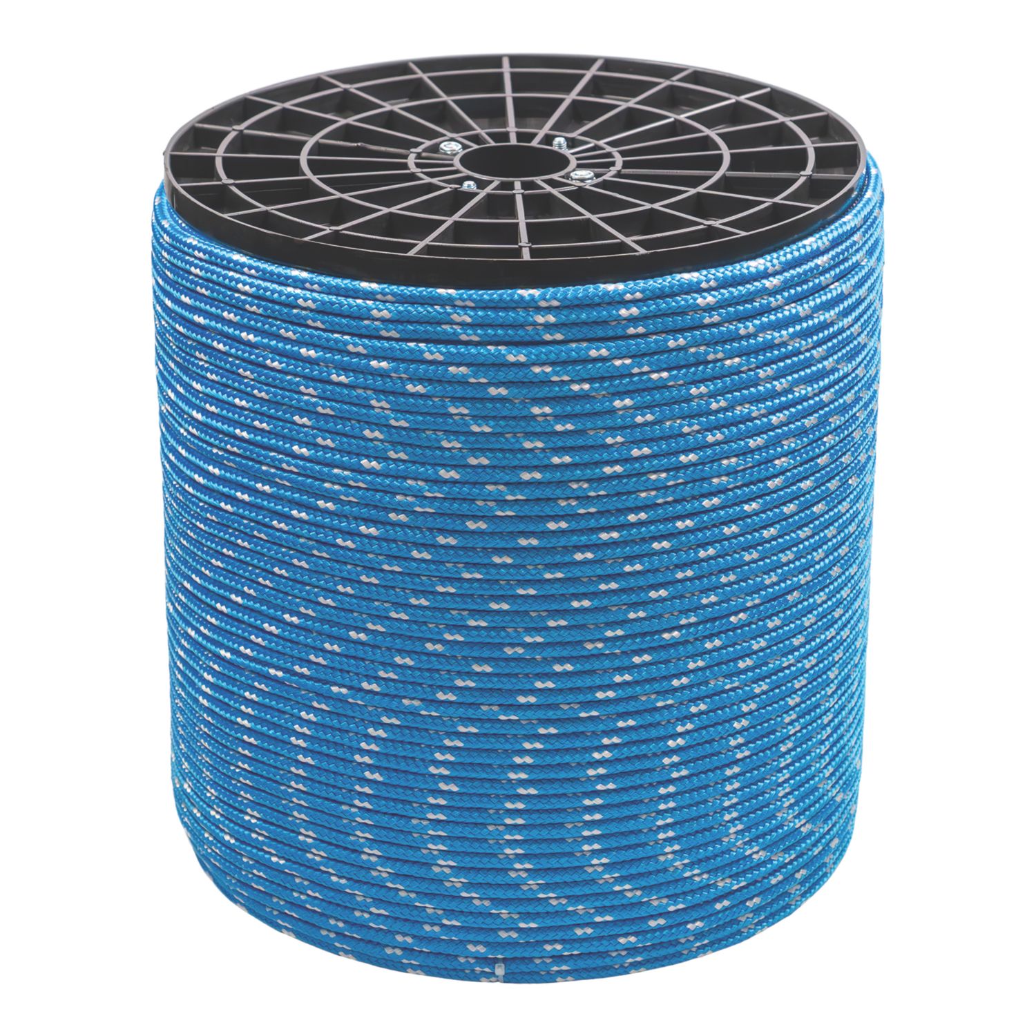 Essentials Braided Rope Blue / White 6mm x 500m (697YN)