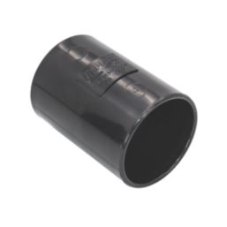 FloPlast Solvent Weld Straight Couplers 32mm x 32mm Black 5 Pack