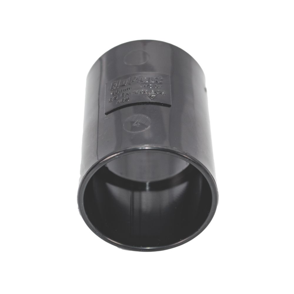 FloPlast Solvent Weld Straight Couplers 32mm x 32mm Black 5 Pack