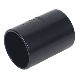 FloPlast Solvent Weld Straight Couplers 32mm x 32mm Black 5 Pack