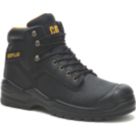 CAT Striver Max S3 Size 12  Black Water-Resistant Steel Toe Cap Safety Boots