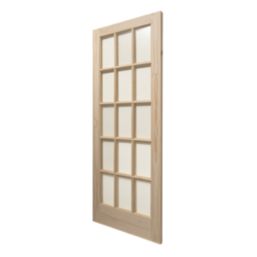 Knotty 15-Clear Light Unfinished Pine Wooden Traditional Internal Door 2032mm x 813mm