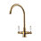 Clearwater Elegance Dual-Lever Monobloc Tap Brushed Brass PVD