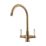 Clearwater Elegance Dual-Lever Monobloc Tap Brushed Brass PVD