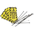 Essentials 'Danger, Equipment Locked out' Safety Maintenance Tags 10 Pack