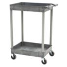 Grey 2-Shelf Trolley 980mm