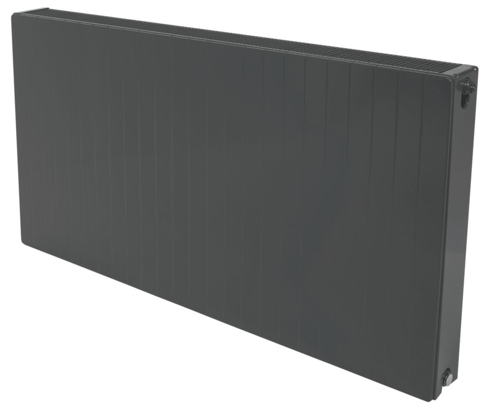 Stelrad 600mm x 1600mm 8691BTU Grey Type 22 Convector Radiator - Screwfix