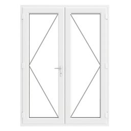 Crystal  White Triple-Glazed uPVC French Door Set 2055mm x 1490mm
