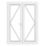 Crystal  White Triple-Glazed uPVC French Door Set 2055mm x 1490mm