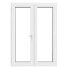 Crystal  White Triple-Glazed uPVC French Door Set 2055mm x 1490mm