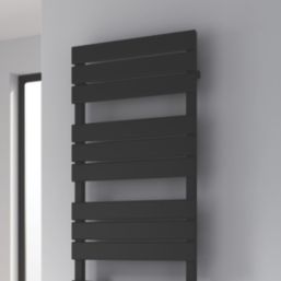 Reina 1124mm x 500mm 1834BTU Black Flat Designer Towel Radiator