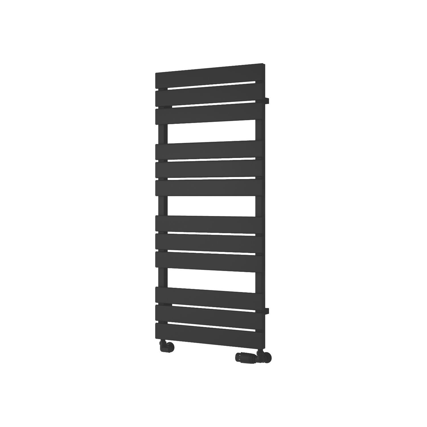 Reina 1124mm x 500mm 1834BTU Black Flat Designer Towel Radiator (698LG)